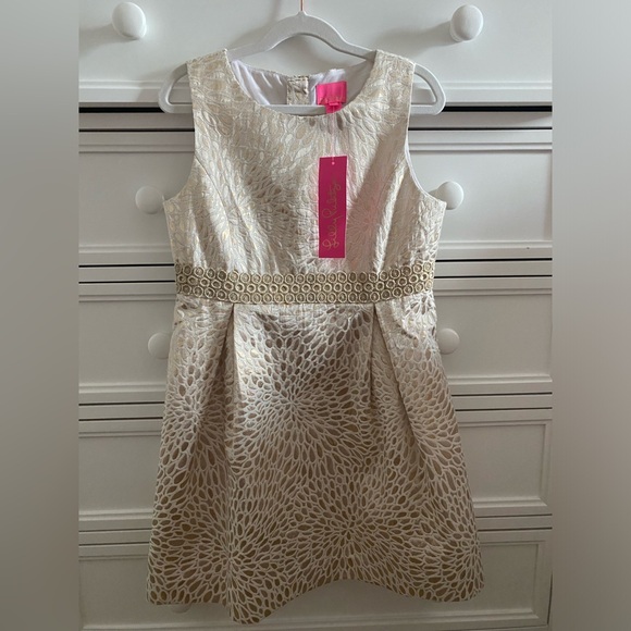 NWT Lilly Pulitzer Girls Abrianna Gold Metallic Lagoon Jacquard Dress (10)  is available for purchase on au PAY Market - Imported Goods Online Store  Co.Ltd. | au PAY Market - Online Shopping Site